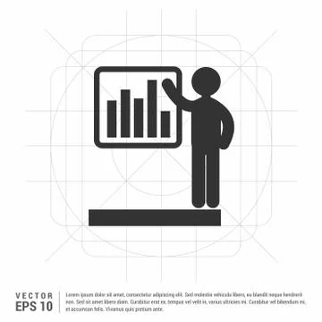 Progress chart Icon Stock Illustration