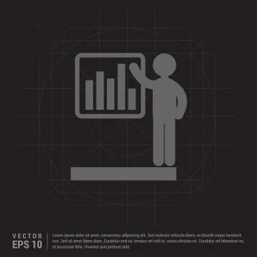Progress chart Icon Stock Illustration