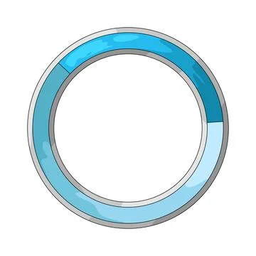 Progress circle illustration Stock Illustration