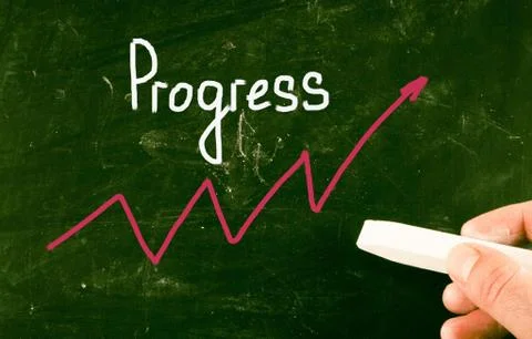 Progress concept Ilustración de archivo