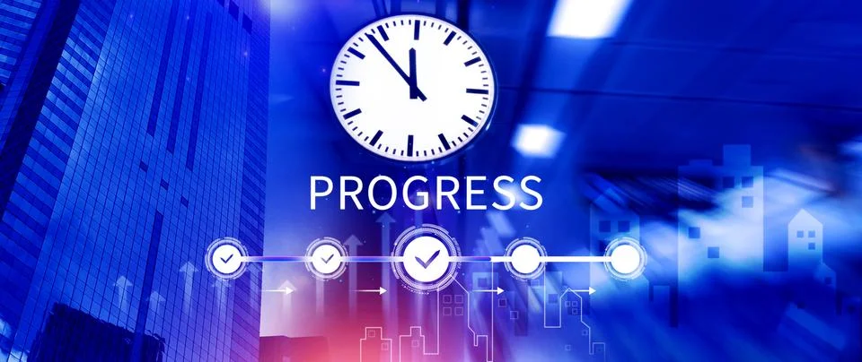 Progress concept, touching to tick correct mark in checklist with progressi.. 写真素材