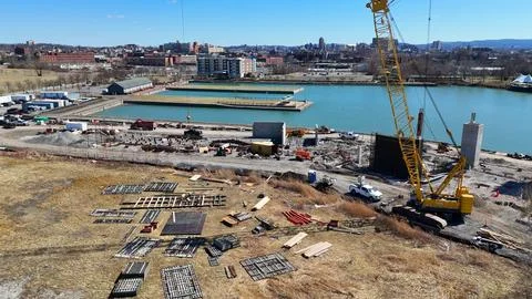 The Progress - Construction - Aquarium - Syracuse, NY Foto stock