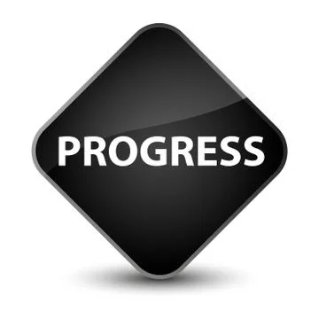 Progress elegant black diamond button Stock Illustration