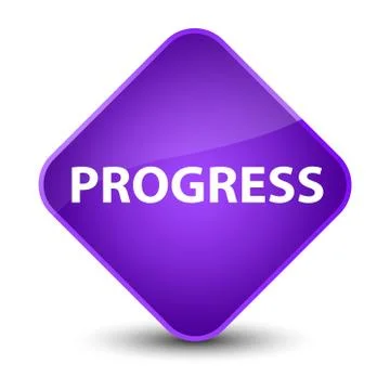 Progress elegant purple diamond button Stock Illustration