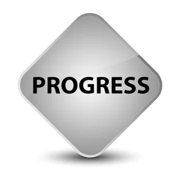 Progress elegant white diamond button Stock Illustration