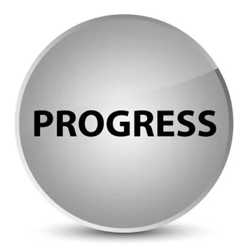 Progress elegant white round button 스톡 일러스트