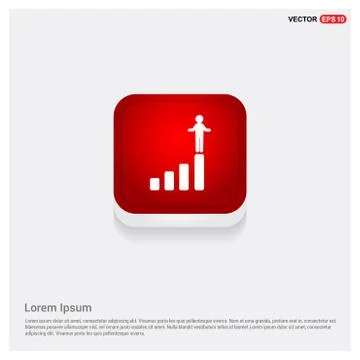 Progress graph icon Stock Illustration