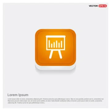 Progress graph icon Stock Illustration