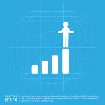 Progress graph icon イラスト素材