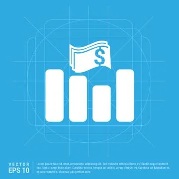 Progress Graph Icon Stock Illustration
