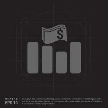 Progress Graph Icon Stock Illustration