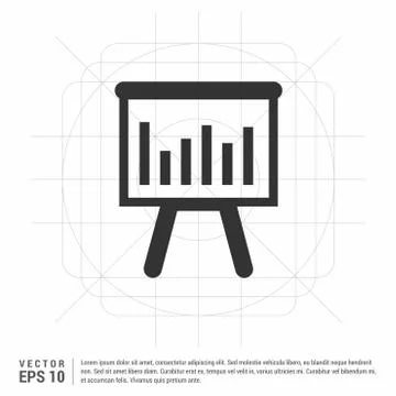 Progress graph icon イラスト素材