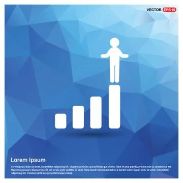 Progress graph icon イラスト素材