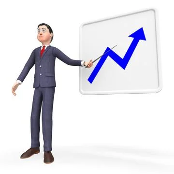 Progress Graph Represents Improvement Trend And Investment Stock Illustration