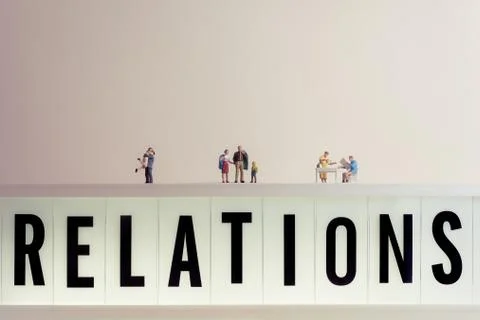 The progress of human relations Stock Photos