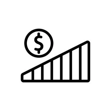 Progress icon vector. Isolated contour symbol illustration Stock Illustration