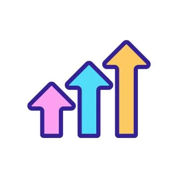Progress icon vector. Isolated contour symbol illustration 스톡 일러스트
