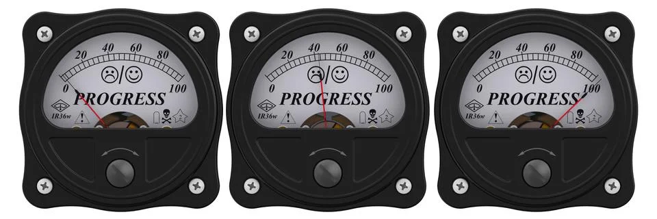 Progress indicator Ilustração Stock