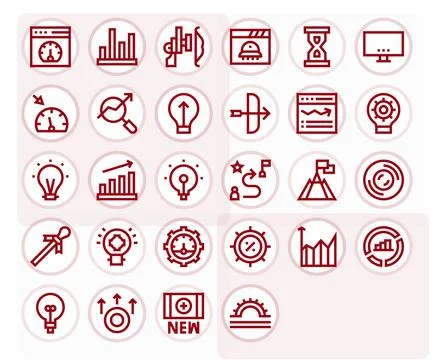 Progress Indicator Premium Vector Bundle with 28 Retina Ready Display Perfe.. Stock Illustration