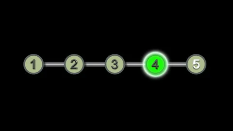 Progress Indicator This is Step One in a FiveStep Process Designed for User Stock Footage 289622814