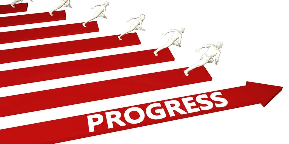 Progress Information Stock Illustration