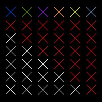 Progress, level indicator with 7 color for steps, phases, progression, residu イラスト素材
