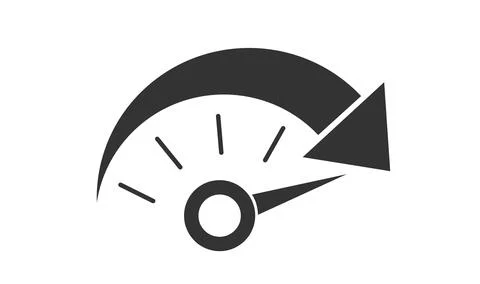 Progress Level indicator. Graphic element speedometer. Vector Stock Illustration