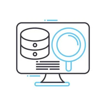 Progress line icon, outline symbol, vector illustration, concept sign 스톡 일러스트