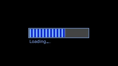 Progress Loading Bar Animation with Smooth Wait Indicator and Seamless Tran.. 動画素材 317647476