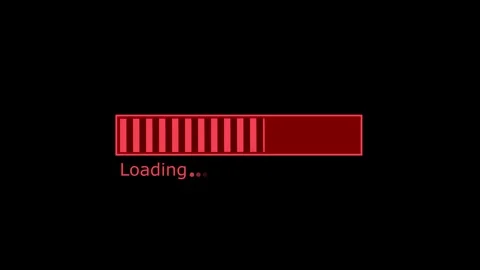 Progress Loading Bar Animation with Smooth Wait Indicator and Seamless Tran.. 動画素材 317647484