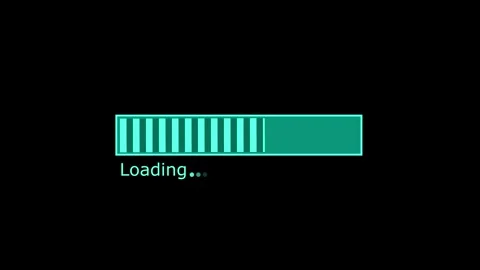 Progress Loading Bar Animation with Smooth Wait Indicator and Seamless Tran.. 動画素材 317647490
