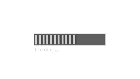 Progress Loading Bar Animation with Smooth Wait Indicator and Seamless Tran.. Video stock 317647509