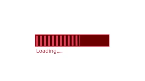 Progress Loading Bar Animation with Smooth Wait Indicator and Seamless Tran.. 動画素材 317647514