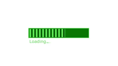 Progress Loading Bar Animation with Smooth Wait Indicator and Seamless Tran.. 動画素材 317647539