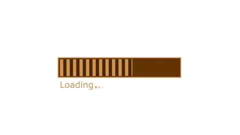 Progress Loading Bar Animation with Smooth Wait Indicator and Seamless Tran.. 動画素材 317647547