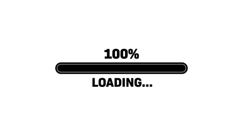 Progress Loading Bar Animation On White Background Stock Footage 307495244