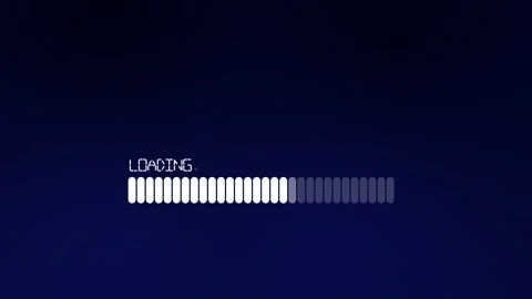 Progress loading bar. downloading concept animation on dark blue background. Stock Footage 321737068