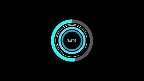 Progress, Loading bar icon animation with Circle shapes. Stock Footage 286142965
