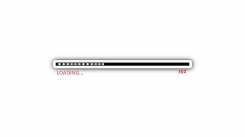 Progress loading bar icon on a white background. Stock Photos