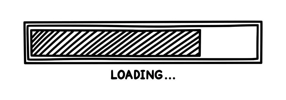 Progress loading bar. Infographics design element with status of completion Stock Illustration