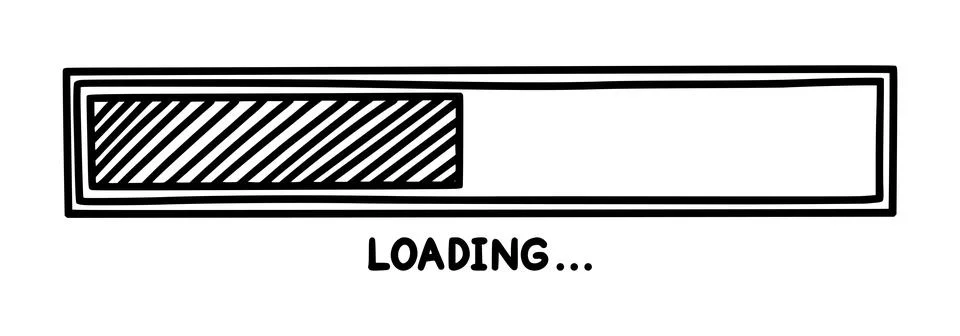Progress loading bar. Infographics design element with status of completion Stock Illustration