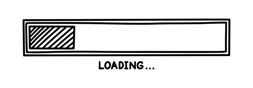 Progress loading bar. Infographics design element with status of completion Stock Illustration