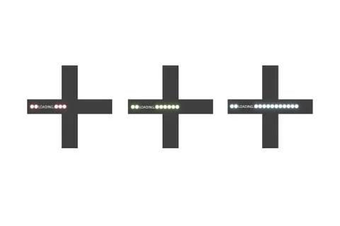 Progress loading bar with lighting. Concept technology. Vector illustration Illustrazione stock