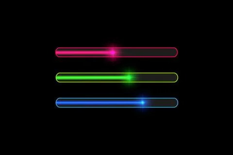 Progress loading bar with lighting. Concept technology. Vector illustration 스톡 일러스트