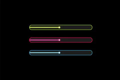 Progress loading bar with lighting. Concept technology. Vector illustration 스톡 일러스트