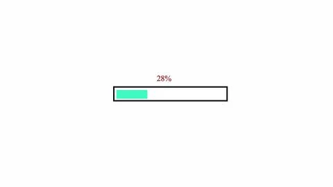 Progress loading bar set icon on a white color background. Stock Photos