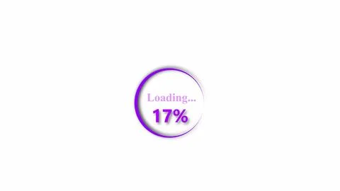 Progress loading bar set icon on a white color background. Stock Photos