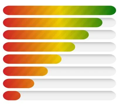 Progress loading bars. Vector 스톡 일러스트