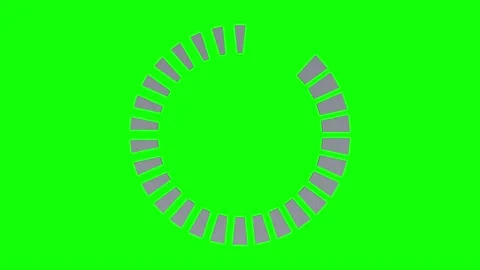 Progress loading on green background. Isolated 3D render Stock Footage 218420970