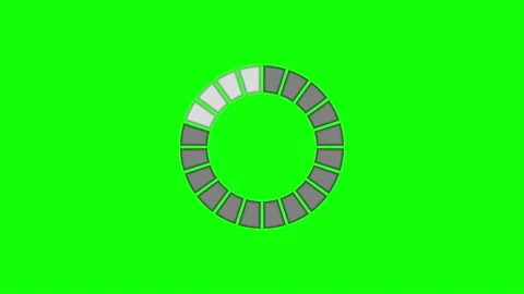 Progress loading on green background. Isolated 3D render Video stock 232745895